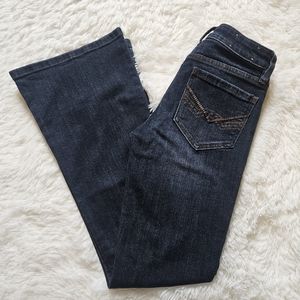 Idyllwind Dark Wash Mid Rise Stretchy Bootcut Flare Jeans Size 0